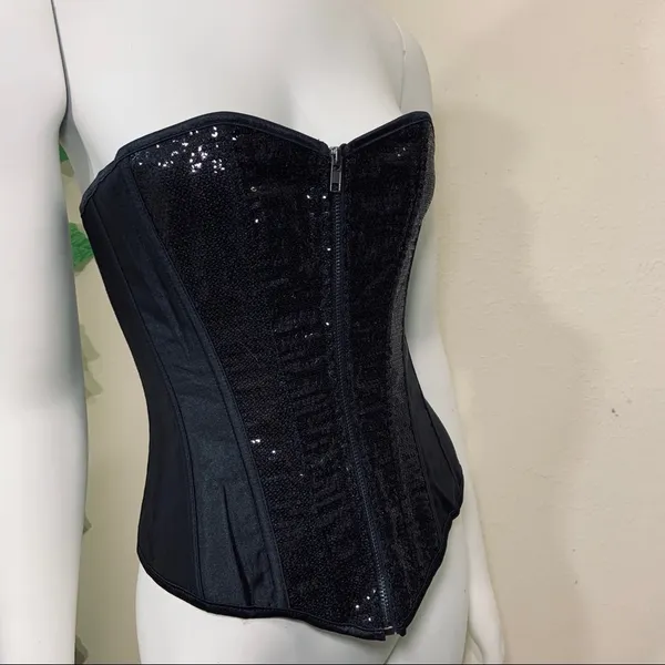 Black Sequins Corset Party New Festival - Image 10