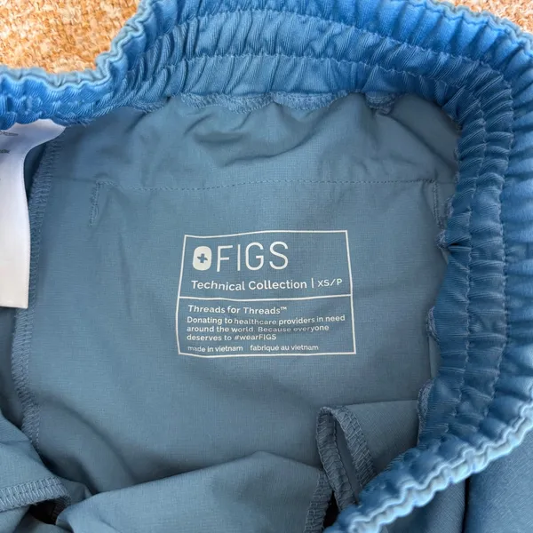Figs Technical Collection Women XS/P Blue Scrub Jogger Pants Uniform Healthcare - Image 6