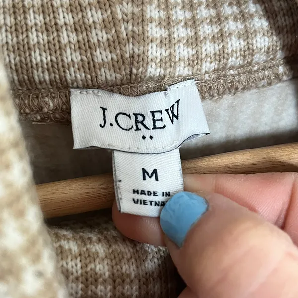 J. Crew Funnelneck Pullover Minimalist Quiet Luxury Women Cream‎ Medium - Image 3