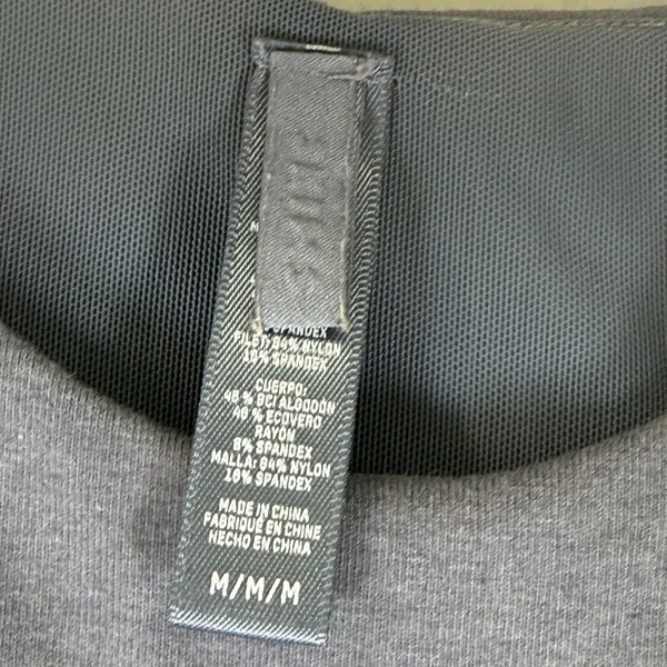 SKIMS Soft Lounge High Neck Dress Slate Blue Gray Ribbed Maxi Medium - Image 2
