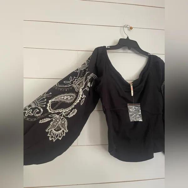 Free People Layla Off-The-Shoulder Top NWOT - Image 7