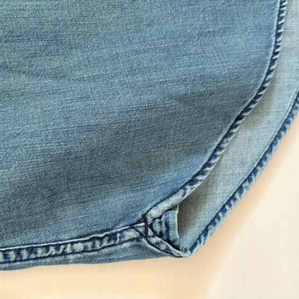 Abercrombie & Fitch Womens Denim Button Down Shirt‎ Medium Wash Long Sleeve Top - Image 3