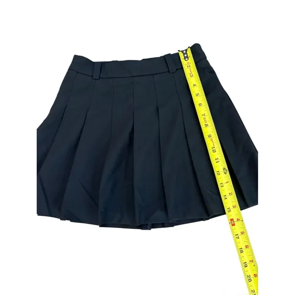 Aritzia Sunday Best Black Pleated Mini Skirt School Girl Prep Womens Size 2 - Image 7