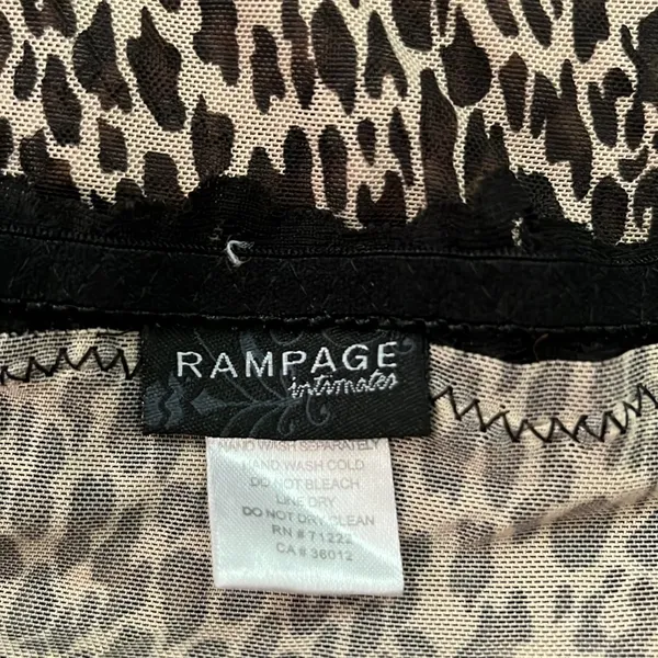 Rampage Small Y2K Leopard Slip Dress Nightgown - Image 5