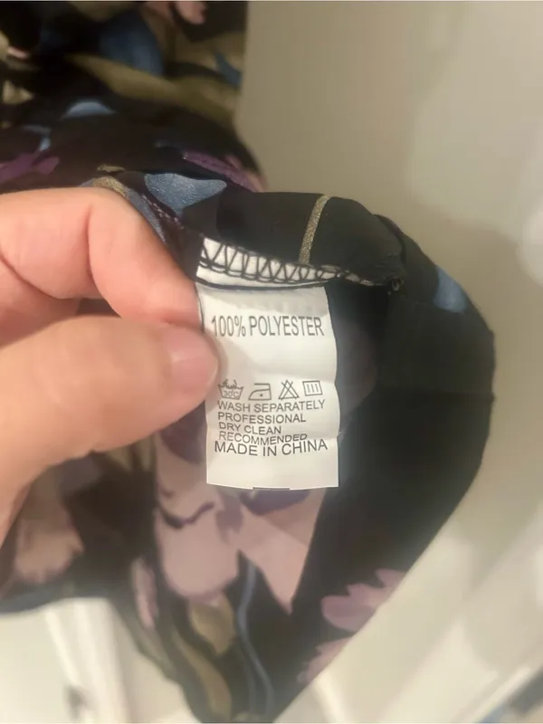 Vintage Floral Print Dress Size Small - Image 10
