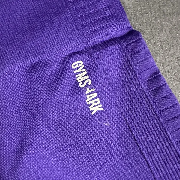 Gymshark Leggings Womens Medium Purple High Rise Seamless Ventilated Ankle - Image 3