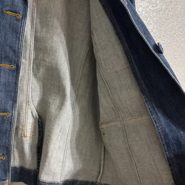 L.L. Bean Womens Size Small Denim Barn Coat Blue 1821 - Image 5