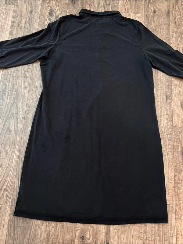 L.L Bean Midi Dress XL Polo Faded Black‎ - Image 3