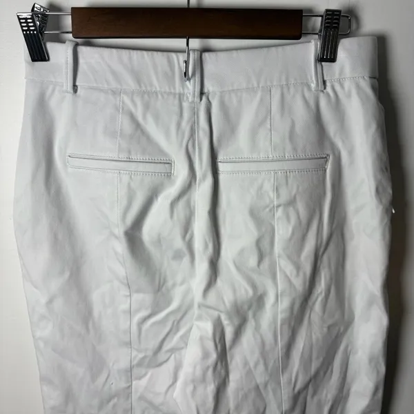 SPANX White Chino Pants with Zipper Detail, Size M - Image 7