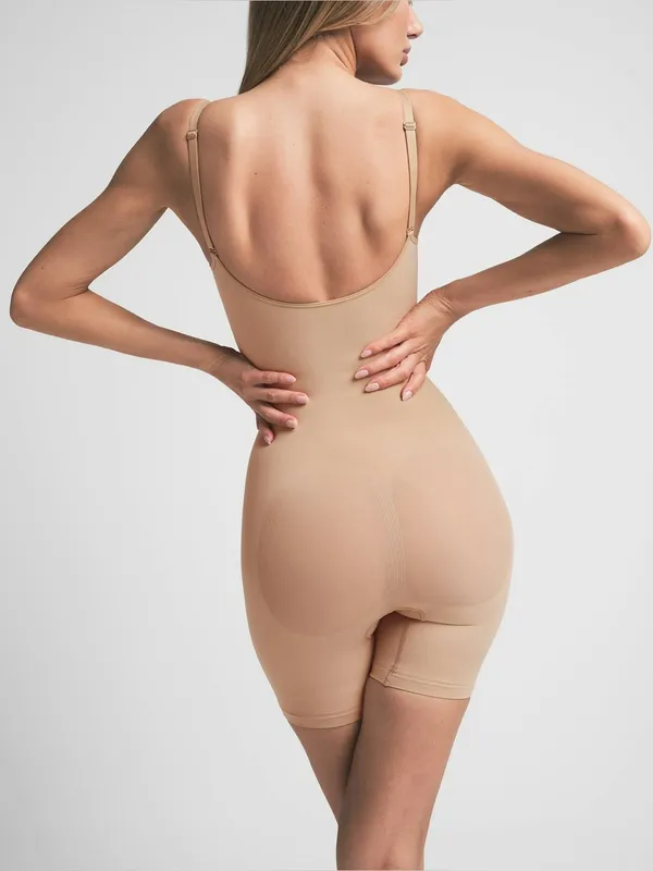 SKIMS Seamless Sculpt Mid Thigh Bodysuit L-XL - Image 3