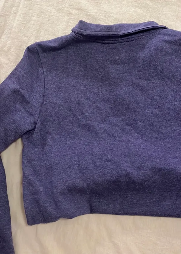 Furman University Quarter Zip Purple Size M - Image 4