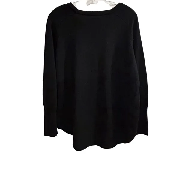 APT. 9 Women’s‎ metallic Shimmer Black Crew Neck Pullover Sweater Long Sleeve - Image 9