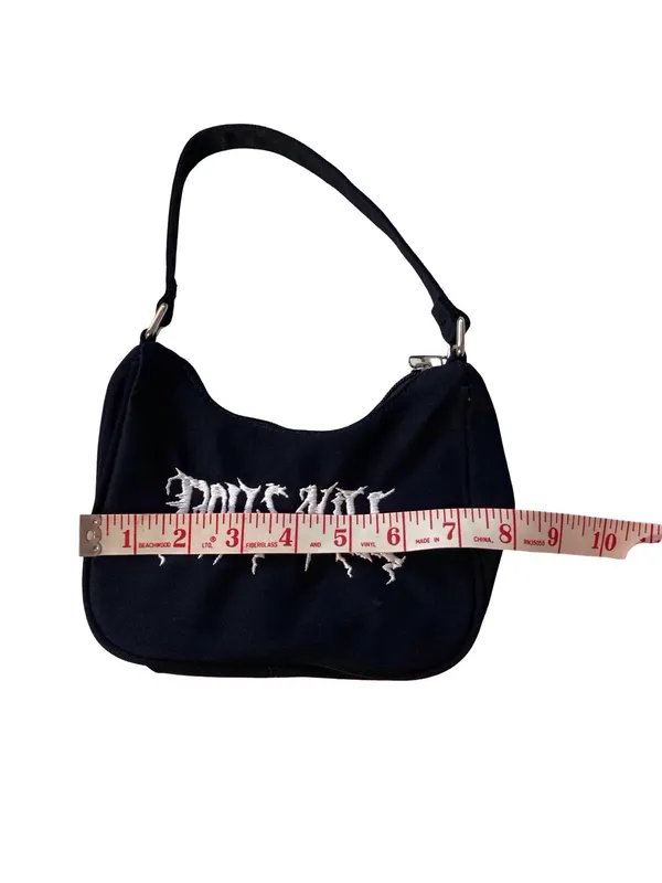 Dolls Kill Black Logo Mini Shoulder Belt Bag - Image 6