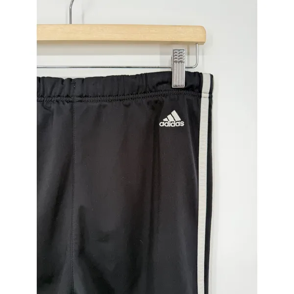 Adidas Track Pants Women S Black Good 3-Stripe Straight Leg Zip Pocket 172772 - Image 4