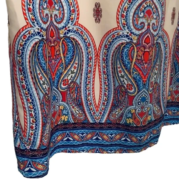 Gibson Latimer Women's Geometric Tunic Dress Size‎ Large - Image 9