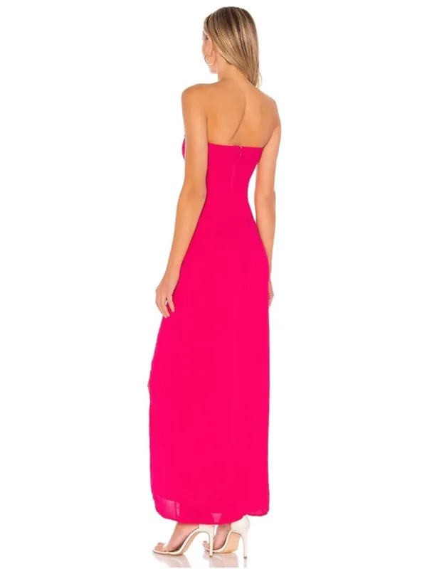 superdown Asher Strapless Dress in Pink - Image 2