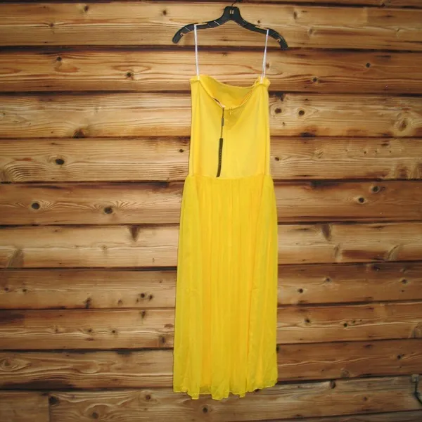 NWT Elliatt Yellow Strapless Gown Dress Size M - Image 10