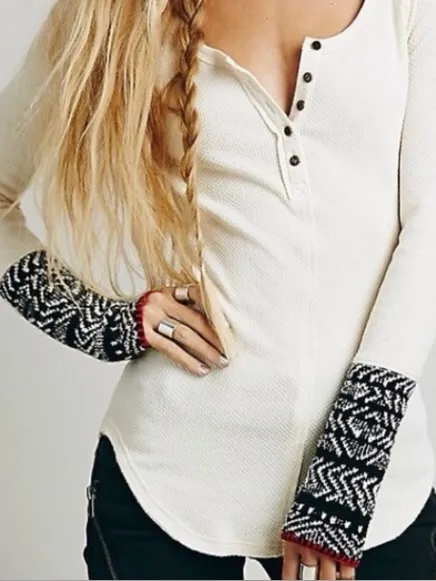 Free People Alpine Cuff Long Sleeve size Medium - Image 2