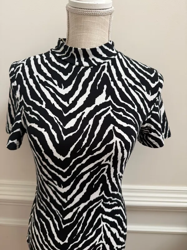 Zebra Pint Dress Multiple Size M - Image 2
