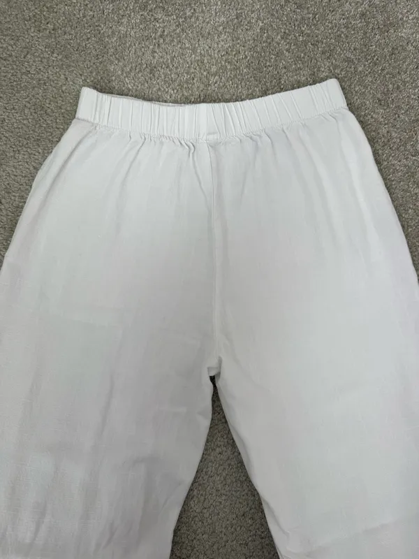 SheIn Women’s White wide leg pants - Image 2