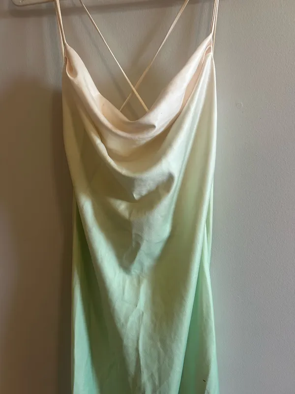 Revolve Formal Gown Green Ombré  - Image 2
