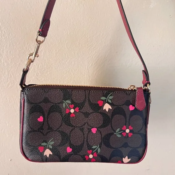 coach Nolita 19 In Signature Canvas With Heart Petal Print c7659 - Image 7
