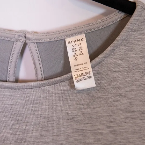 Spanx Airessentials Sleeveless Wide Leg Jumpsuit Jumper Light Heather Grey Small - Image 2