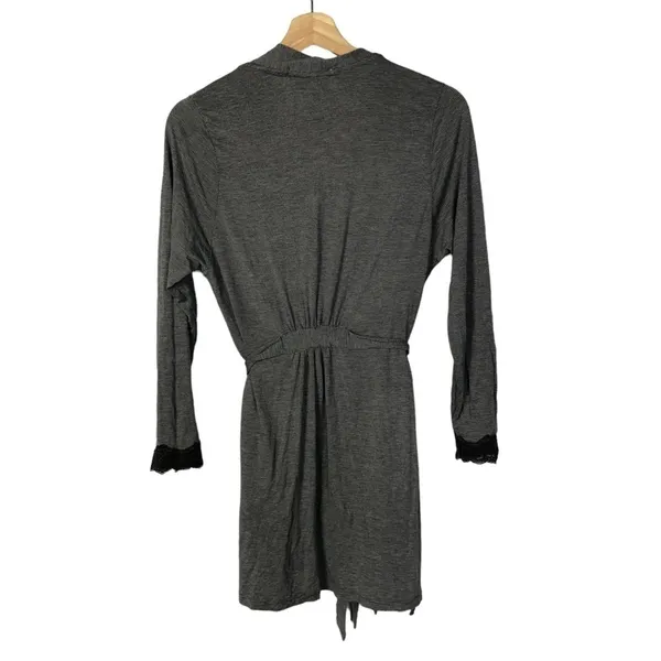 Zara Home Gray‎ Long Sleeve Lounge Robe S - Image 2