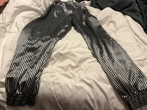 American Apparel Striped Joggers - Image 2