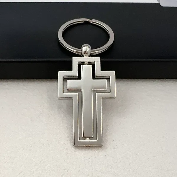 Cross Keychain Charm for Men Women Car Keychain Key Ring Bag Charm Couple Gifts - Image 3