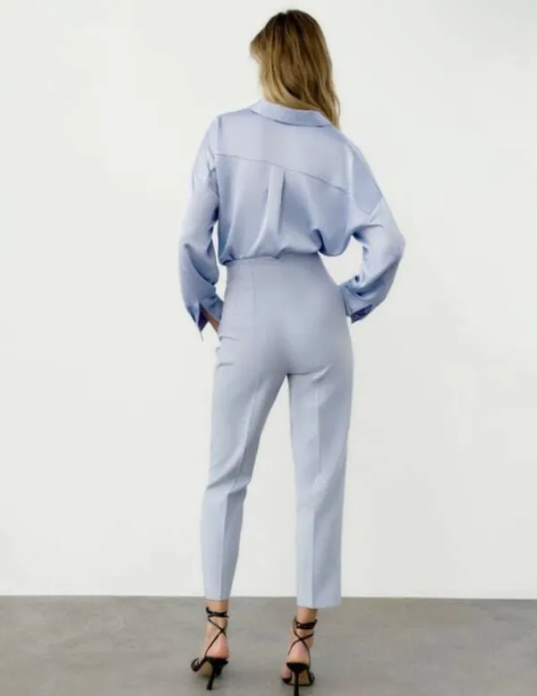 Zara light blue pants trouser  - Image 2