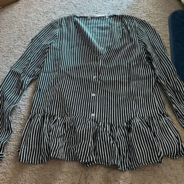 Zara‎ xs striped blouse - Image 2