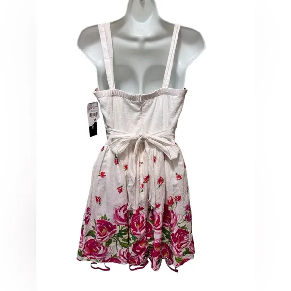 Y2K Vintage My Michelle Party Romantic Dress Jr 11 Pink White Floral Cottagecore - Image 2