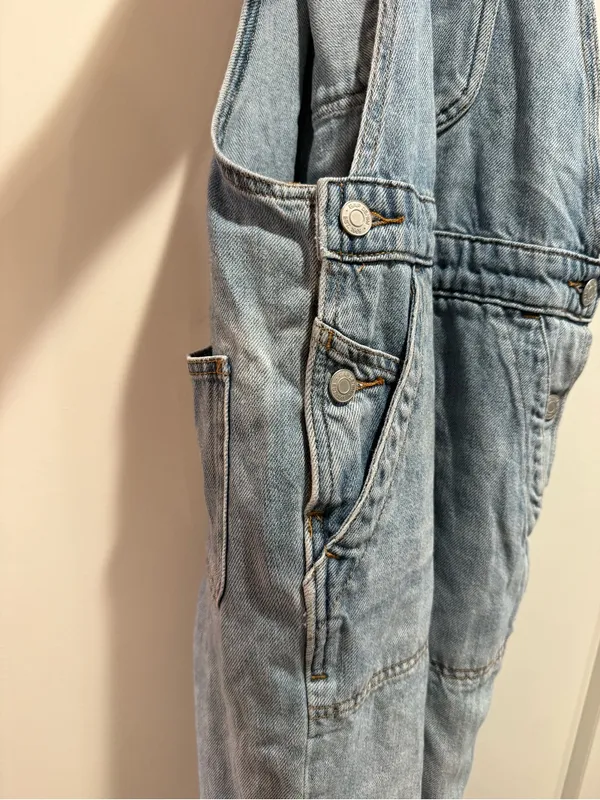 GAP Light Blue Denim Overalls‎ Size XS - Image 8