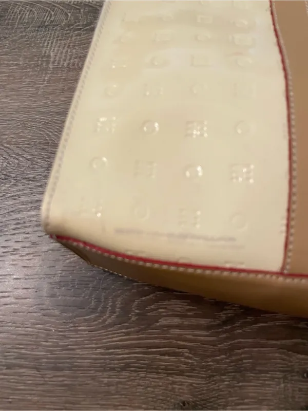 Arcadia Bags patent leather embossed top handle bag made in Italy - Image 7