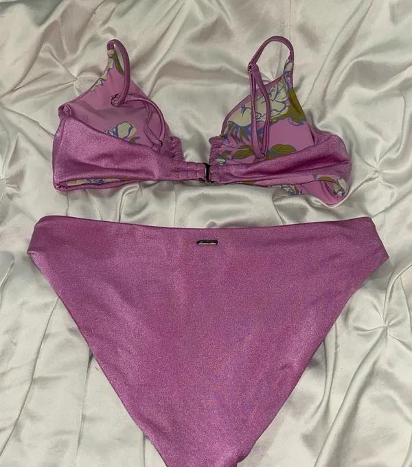Maaji Pink Fiore Splendour Reversible Bikini Size M - Image 3