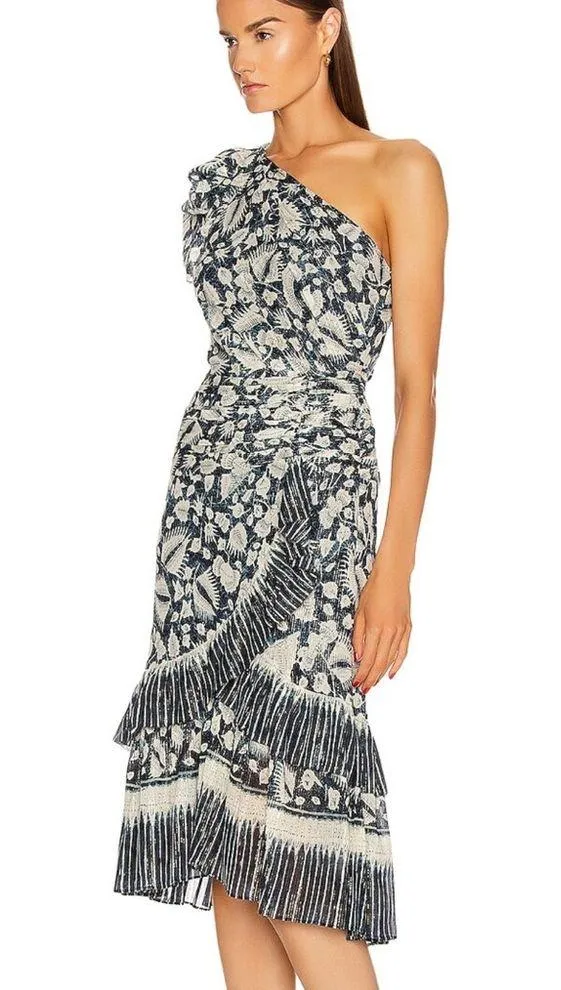 NWOT ulla Johnson Anja one shoulder dress - Image 5