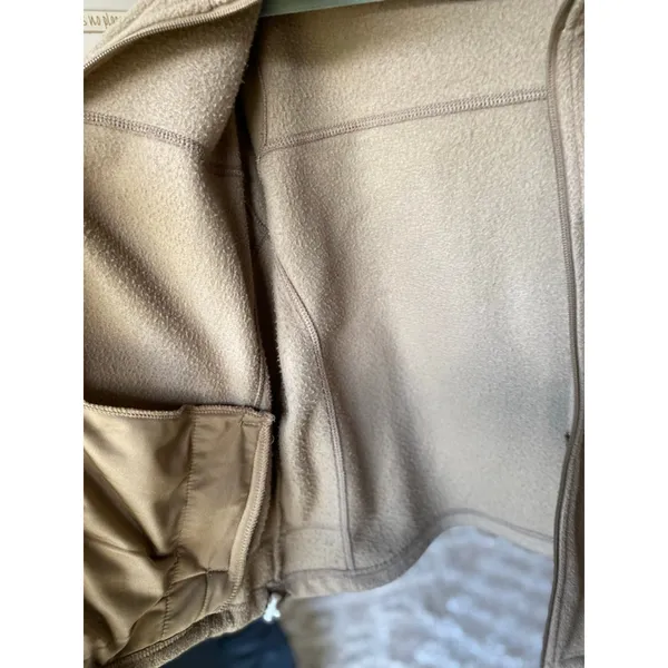 Cabelas Fleece Zip Jacket Brown Green Cozy Buttery Soft‎ Outdoor Granola Autumn - Image 5