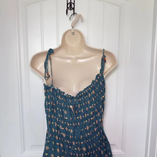 Free People Clementine Emerald Green Mini Medium Dress Whimsigoth Indie Sleaze - Image 10