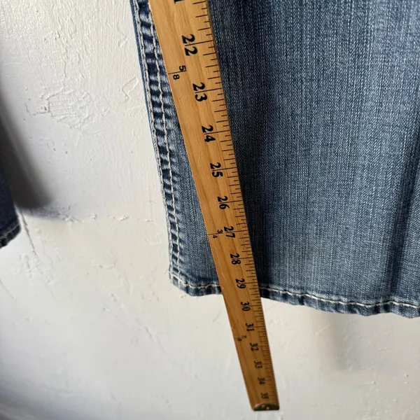 Rock & Roll Cowgirl Mid Rise Bootcut Jeans‎ 29 Tall Western Embellished Pockets - Image 7