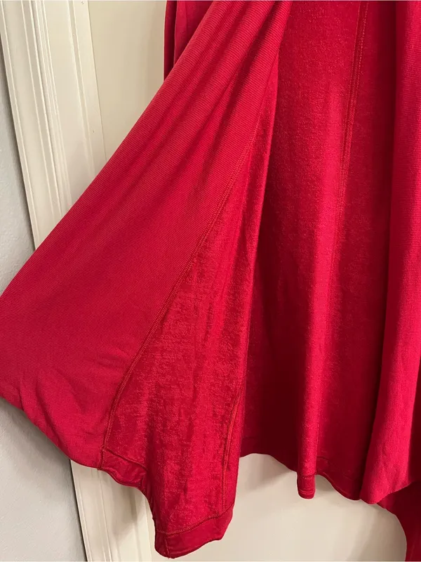 Athleta Pranayama Restore Wrap Cardigan Red Size XS - Image 9