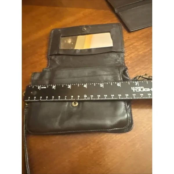 Wilsons Leather Wallet Black Wallet/ Mini Crossbody - Image 6