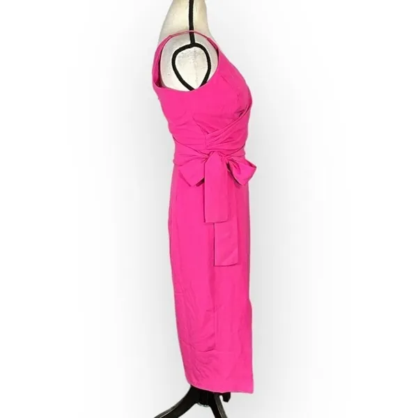Dress the Population Kiara Cocktail Dress Women's Small Pink Side Bow Body-Con - Image 6