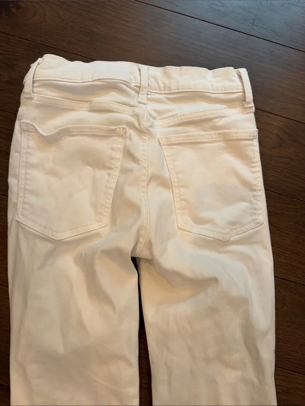 Banana Republic White Kick Flare Jeans Size 27/4 Petite - C31-045 - Image 10
