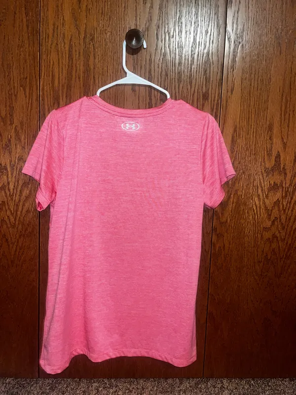 Under Armour Pink UA Tech shirt - Image 4