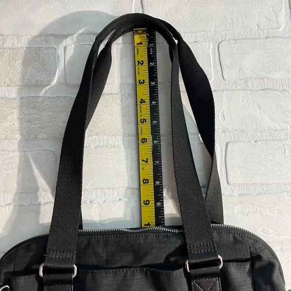 Kipling Shoulder Bag Black‎ Nylon Travel Double Strap Lightweight Solid Medium - Image 15