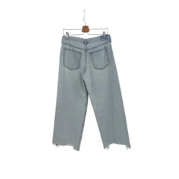Abercrombie The Ultra Loose Low Rise Wide Leg Jeans Light Wash 28 Short - Image 9