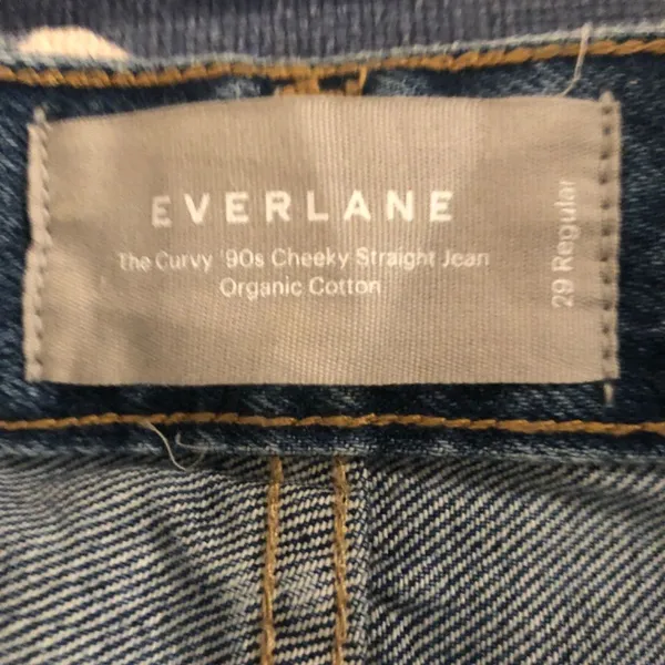 Everlane Curvy Cheeky Jean High Rise Women Size 29 Blue Denim Stretch Jeans - Image 5