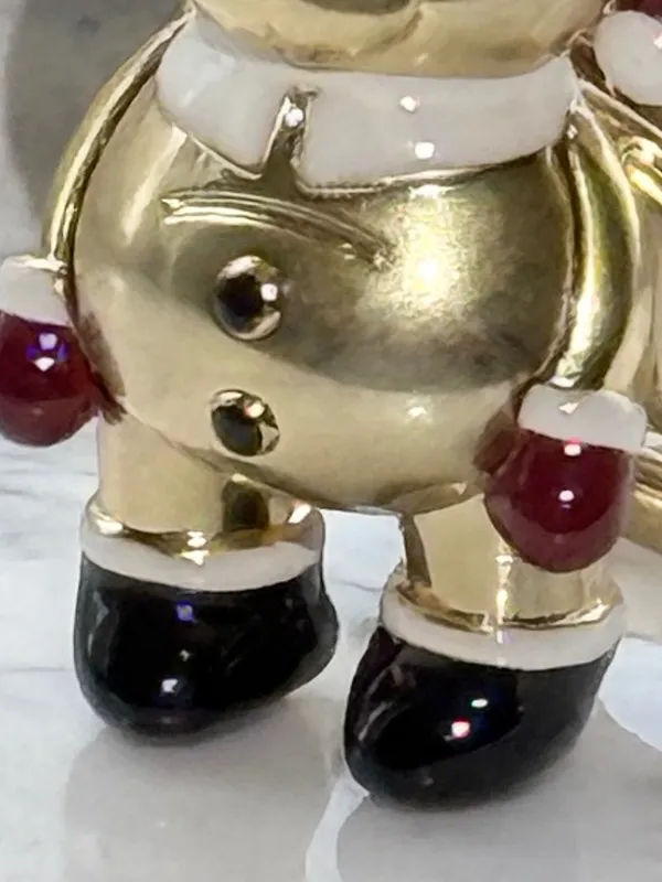 Coach Santa 3D Bear Bag Charm NWOT - Image 4