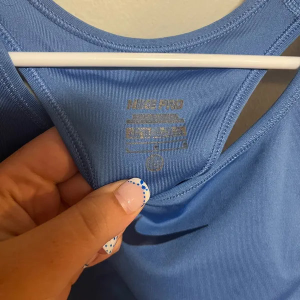 Nike Blue Racerback Sports Bra - Image 2